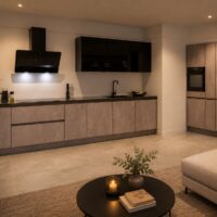 Küchen-Dump - 3d render betonlook keuken